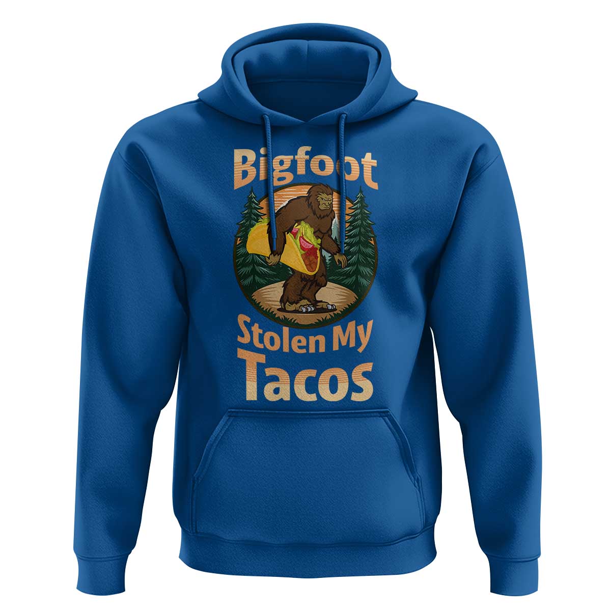 Funny Bigfoot Stole My Tacos Hoodie Sasquatch Taco Lover