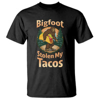 Funny Bigfoot Stole My Tacos T Shirt Sasquatch Taco Lover