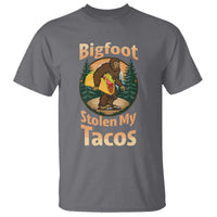 Funny Bigfoot Stole My Tacos T Shirt Sasquatch Taco Lover