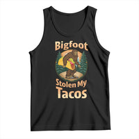 Funny Bigfoot Stole My Tacos Tank Top Sasquatch Taco Lover
