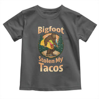 Funny Bigfoot Stole My Tacos Toddler T Shirt Sasquatch Taco Lover