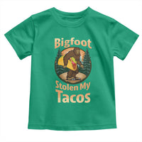 Funny Bigfoot Stole My Tacos Toddler T Shirt Sasquatch Taco Lover