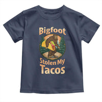 Funny Bigfoot Stole My Tacos Toddler T Shirt Sasquatch Taco Lover