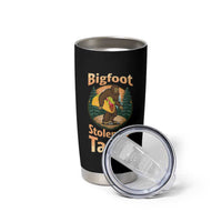 Funny Bigfoot Stole My Tacos Tumbler Cup Sasquatch Taco Lover