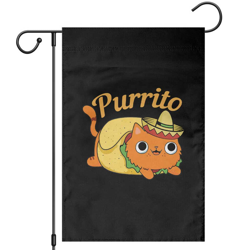 Funny Burrito Lover Gift Garden Flag Purrito Cat - Wonder Print Shop