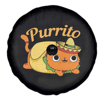 Funny Burrito Lover Gift Spare Tire Cover Purrito Cat - Wonder Print Shop