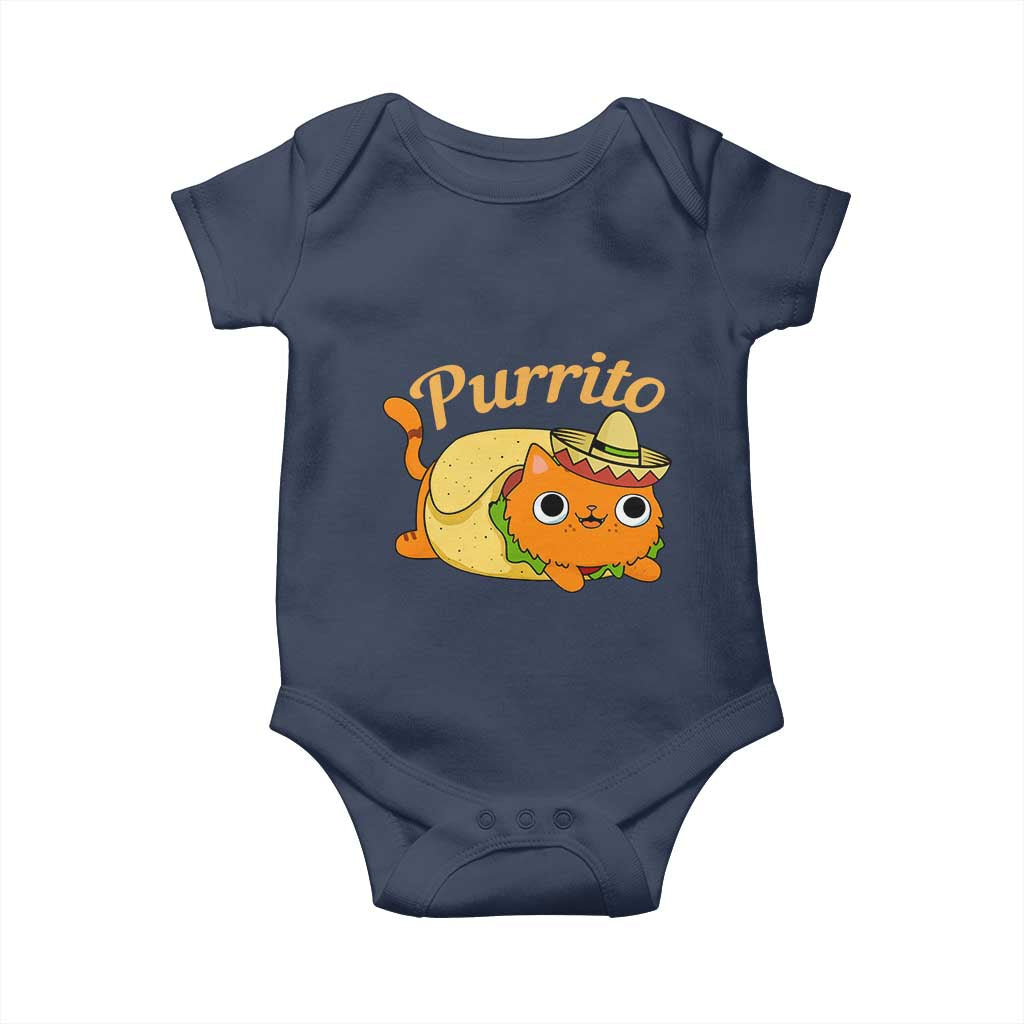 Funny Burrito Lover Gift Baby Onesie Purrito Cat - Wonder Print Shop