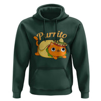 Funny Burrito Lover Gift Hoodie Purrito Cat - Wonder Print Shop