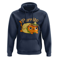 Funny Burrito Lover Gift Hoodie Purrito Cat - Wonder Print Shop