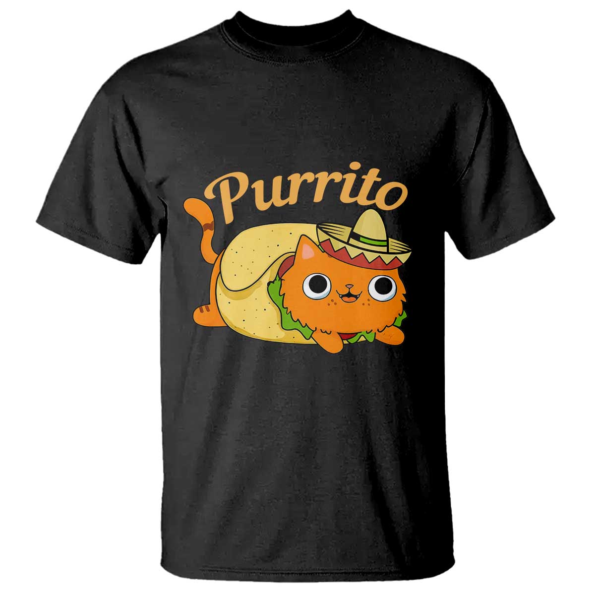Funny Burrito Lover Gift T Shirt Purrito Cat - Wonder Print Shop