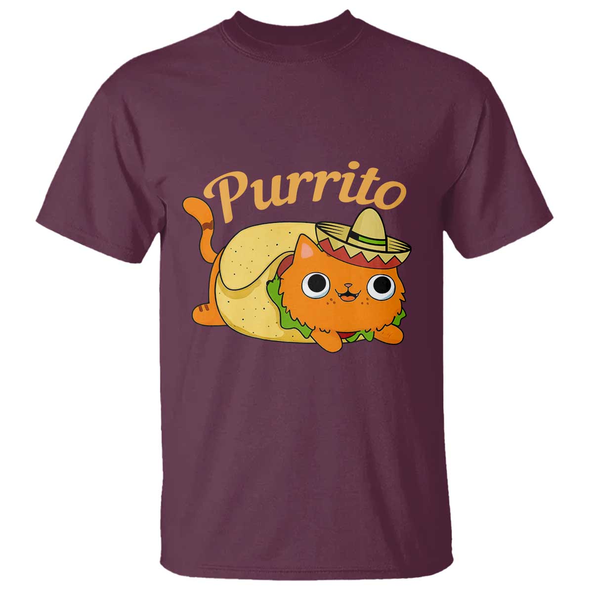 Funny Burrito Lover Gift T Shirt Purrito Cat - Wonder Print Shop