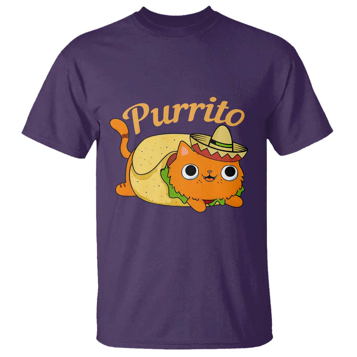 Funny Burrito Lover Gift T Shirt Purrito Cat - Wonder Print Shop