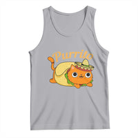 Funny Burrito Lover Gift Tank Top Purrito Cat - Wonder Print Shop