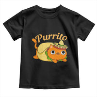 Funny Burrito Lover Gift Toddler T Shirt Purrito Cat - Wonder Print Shop