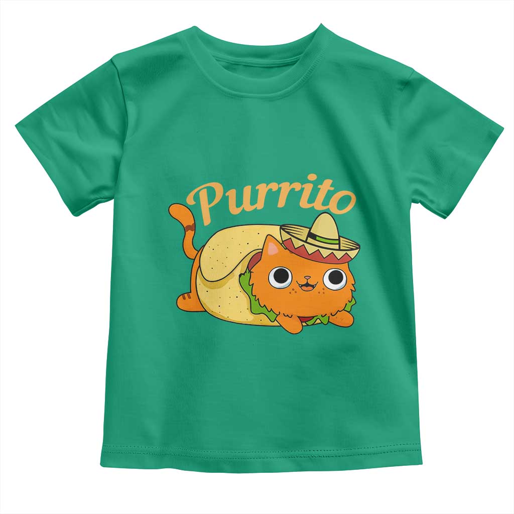Funny Burrito Lover Gift Toddler T Shirt Purrito Cat - Wonder Print Shop