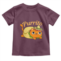 Funny Burrito Lover Gift Toddler T Shirt Purrito Cat - Wonder Print Shop