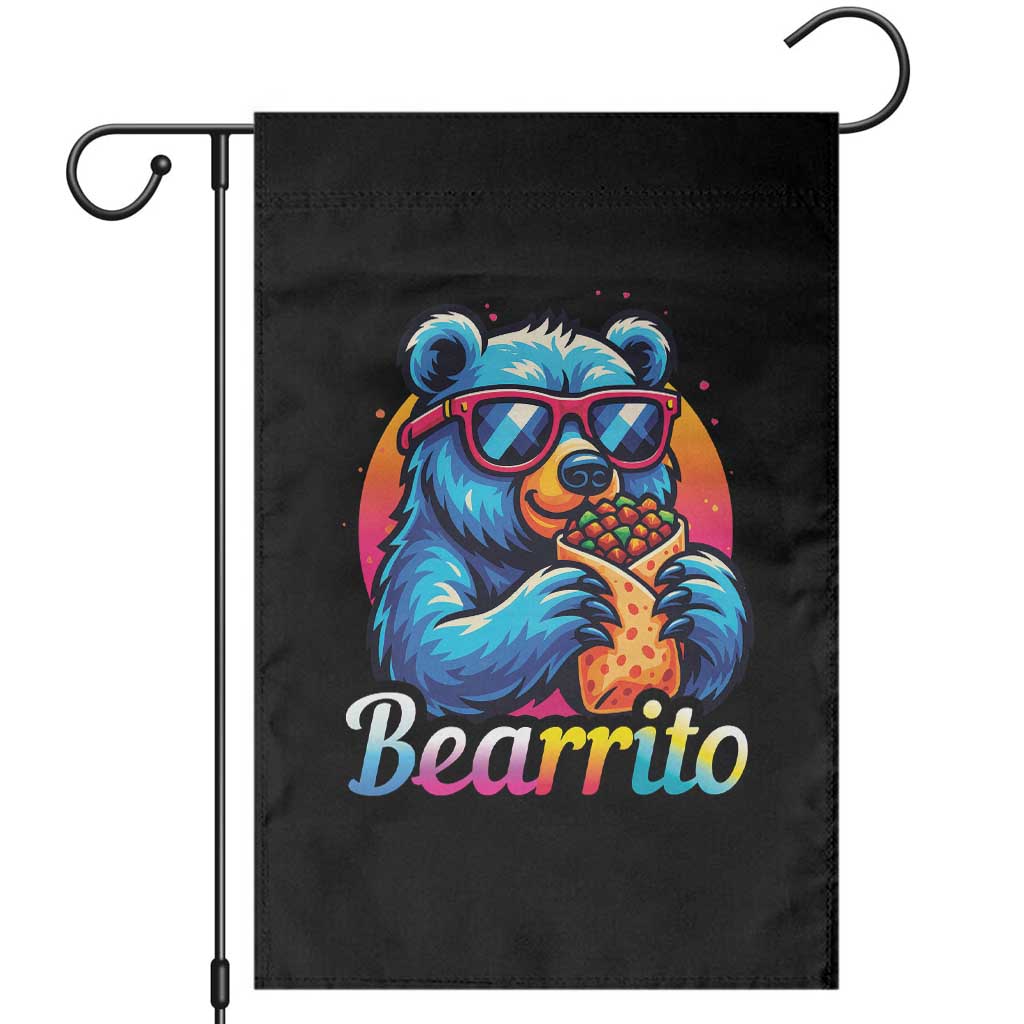 Mexican Food Lover Gift Garden Flag Funny Bearrito - Wonder Print Shop