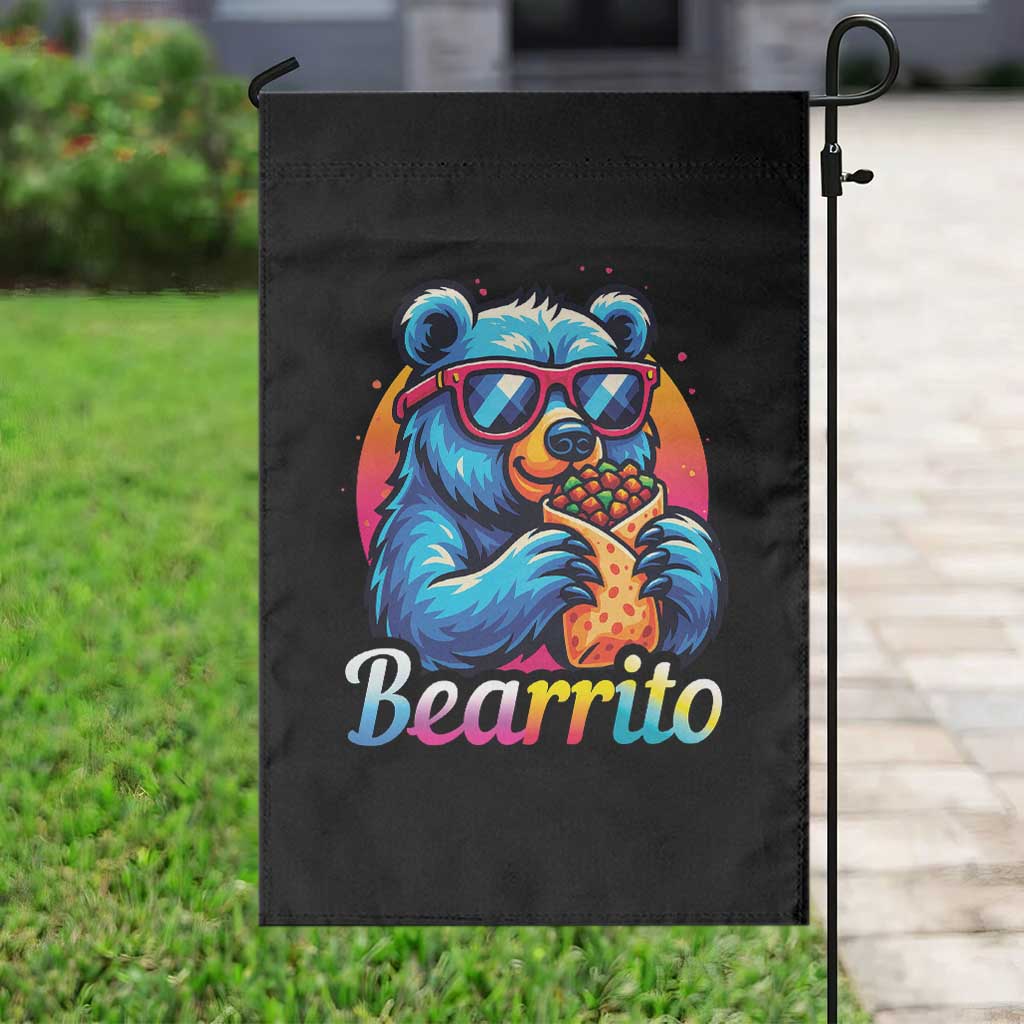Mexican Food Lover Gift Garden Flag Funny Bearrito - Wonder Print Shop