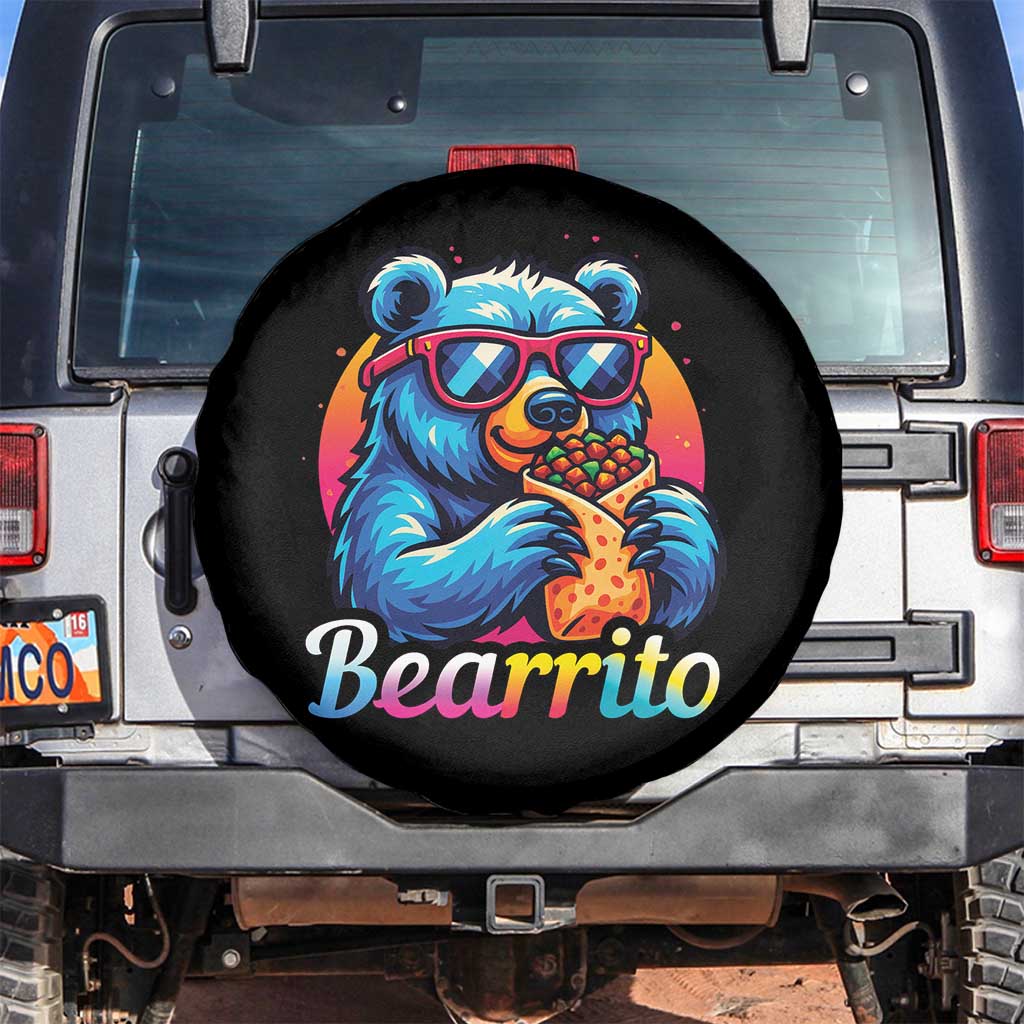 Mexican Food Lover Gift Spare Tire Cover Funny Bearrito - Wonder Print Shop