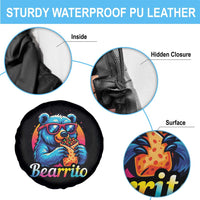 Mexican Food Lover Gift Spare Tire Cover Funny Bearrito - Wonder Print Shop