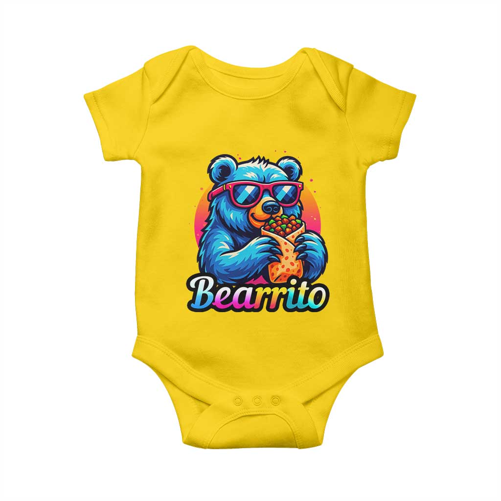 Mexican Food Lover Gift Baby Onesie Funny Bearrito - Wonder Print Shop