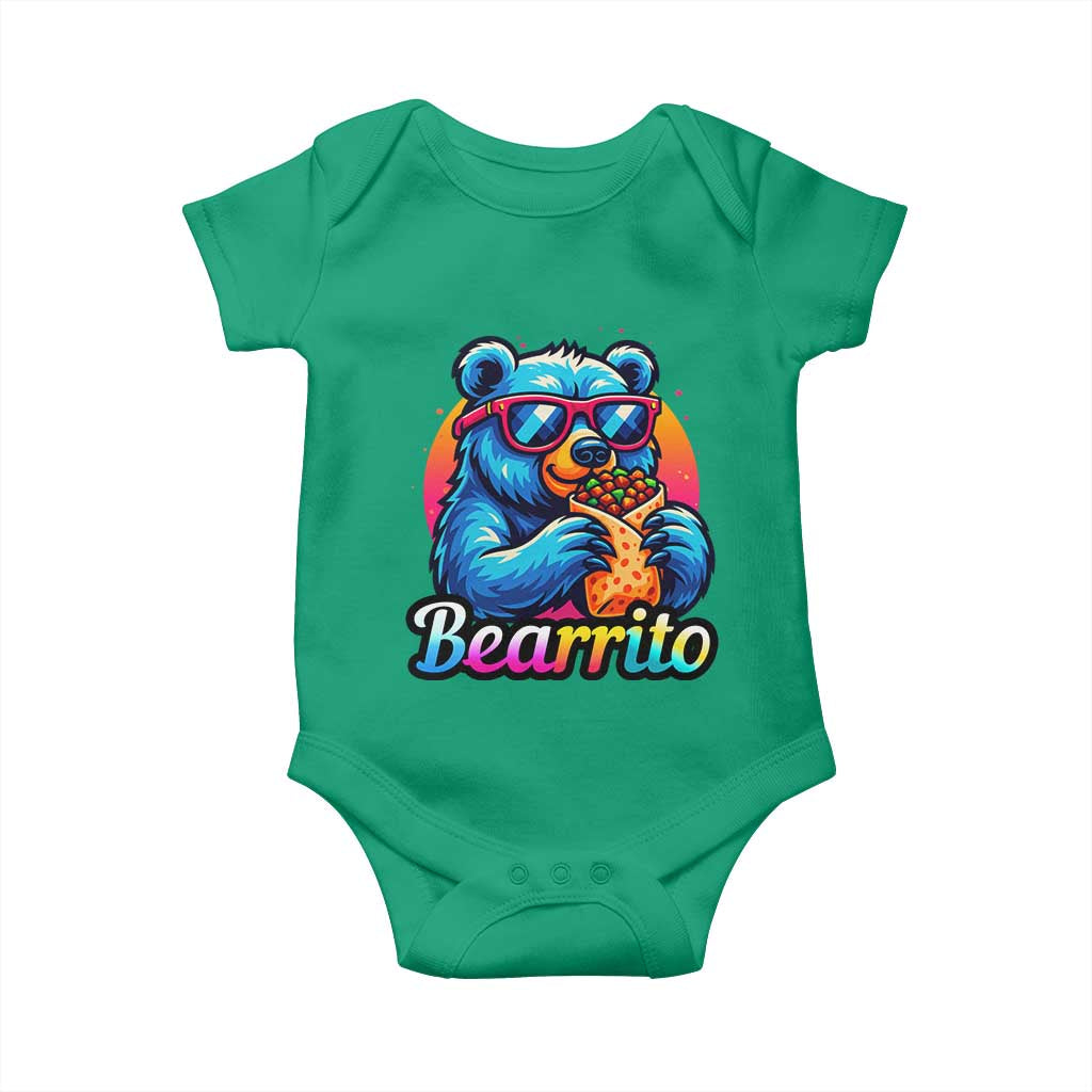 Mexican Food Lover Gift Baby Onesie Funny Bearrito - Wonder Print Shop