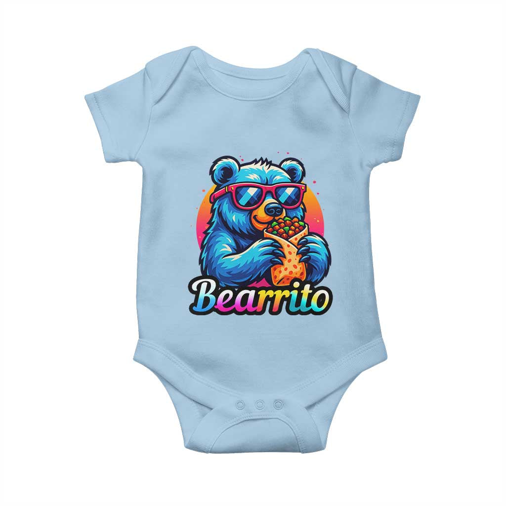 Mexican Food Lover Gift Baby Onesie Funny Bearrito - Wonder Print Shop