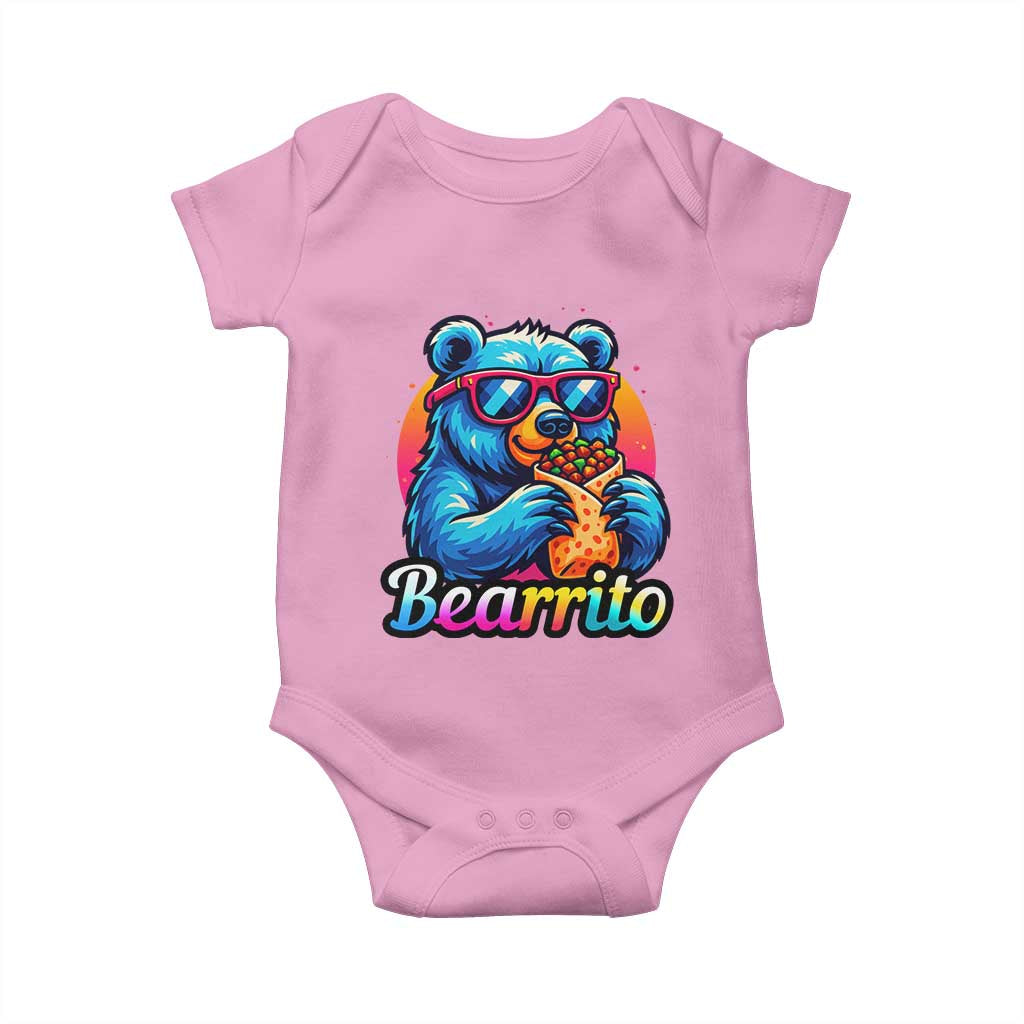 Mexican Food Lover Gift Baby Onesie Funny Bearrito - Wonder Print Shop