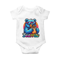 Mexican Food Lover Gift Baby Onesie Funny Bearrito - Wonder Print Shop