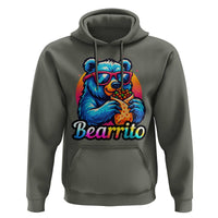 Mexican Food Lover Gift Hoodie Funny Bearrito - Wonder Print Shop