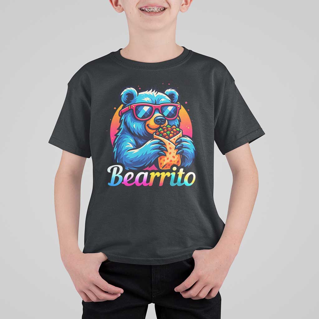 Mexican Food Lover Gift T Shirt For Kid Funny Bearrito - Wonder Print Shop