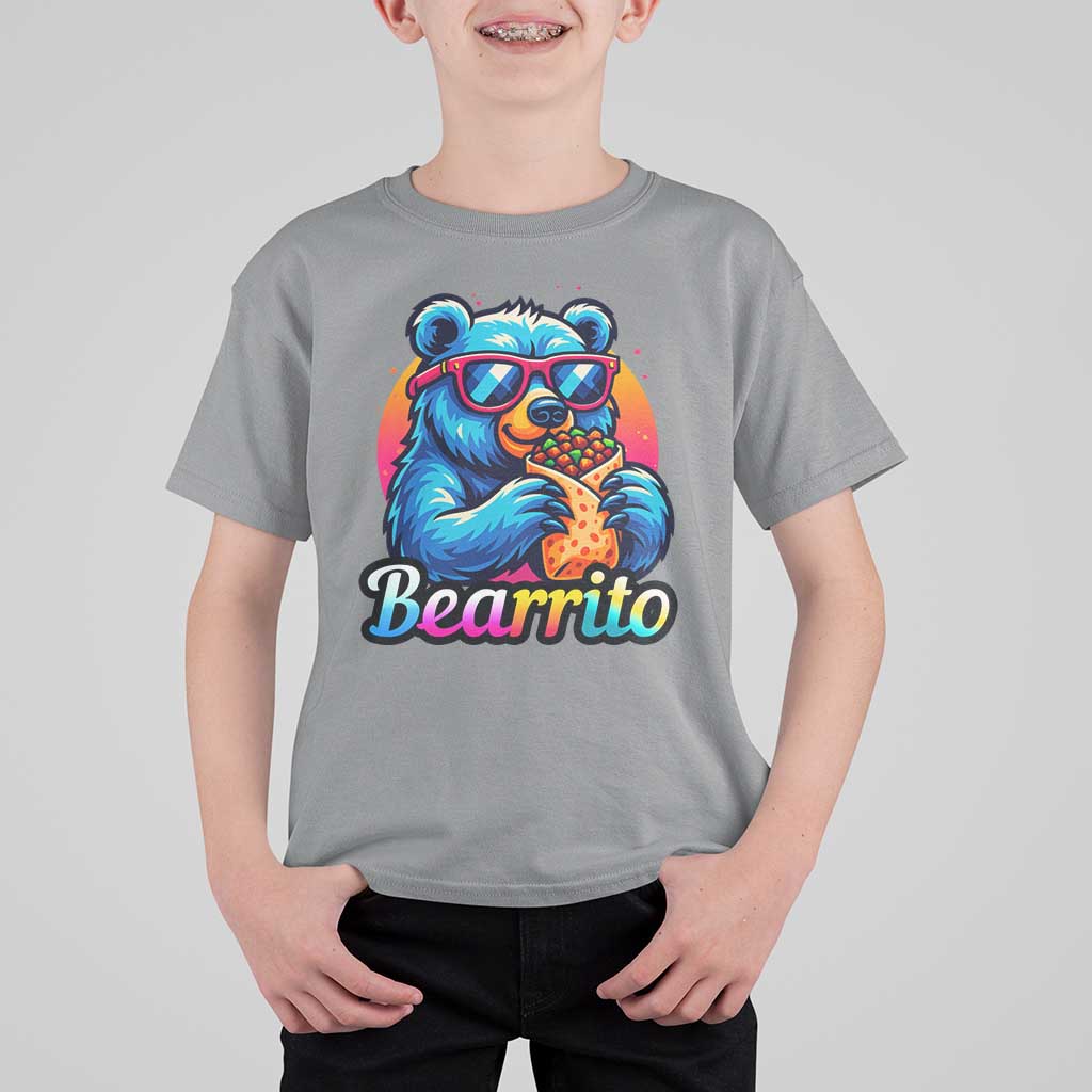 Mexican Food Lover Gift T Shirt For Kid Funny Bearrito - Wonder Print Shop