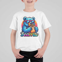 Mexican Food Lover Gift T Shirt For Kid Funny Bearrito - Wonder Print Shop