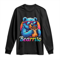 Mexican Food Lover Gift Long Sleeve Shirt Funny Bearrito - Wonder Print Shop