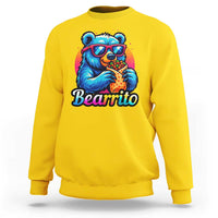 Mexican Food Lover Gift Sweatshirt Funny Bearrito - Wonder Print Shop