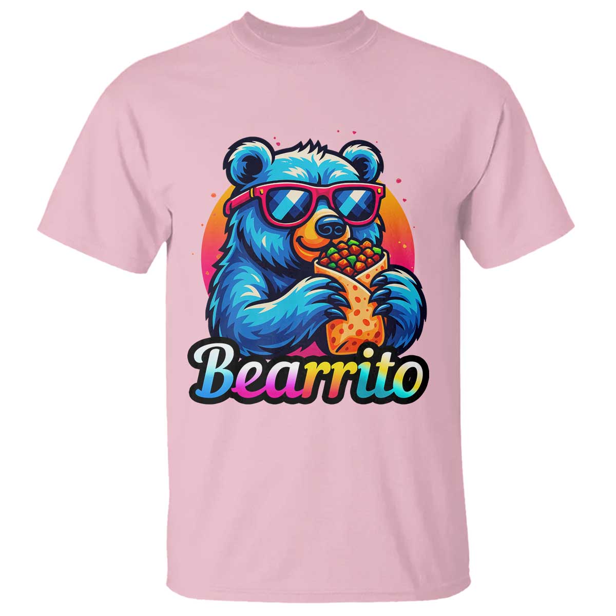 Mexican Food Lover Gift T Shirt Funny Bearrito - Wonder Print Shop