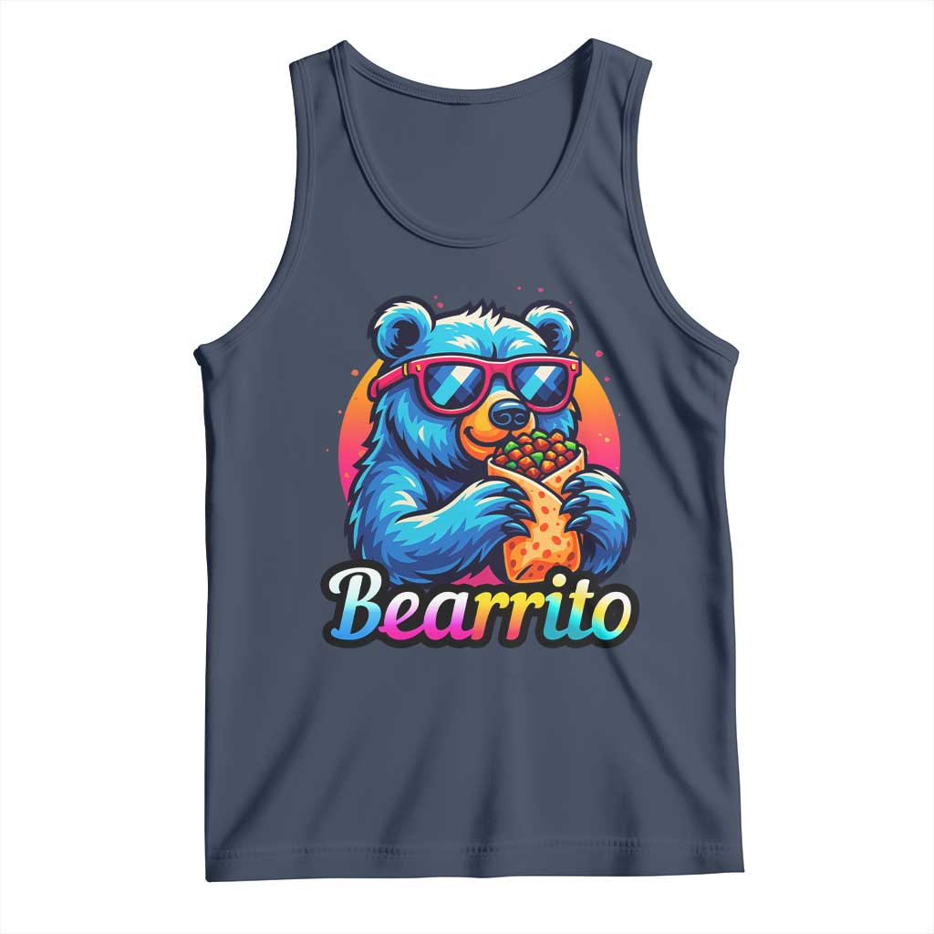 Mexican Food Lover Gift Tank Top Funny Bearrito - Wonder Print Shop