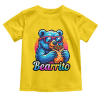 Mexican Food Lover Gift Toddler T Shirt Funny Bearrito - Wonder Print Shop
