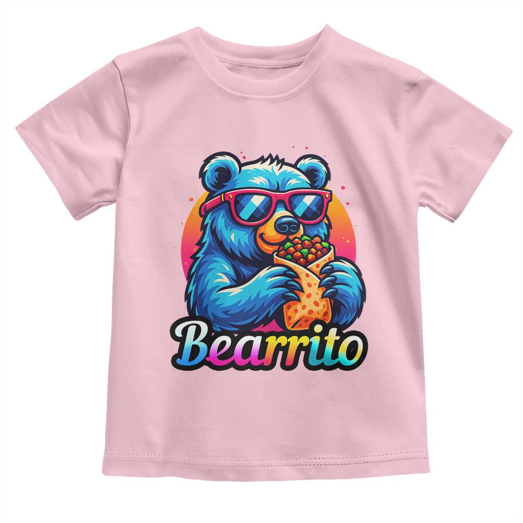 Mexican Food Lover Gift Toddler T Shirt Funny Bearrito - Wonder Print Shop