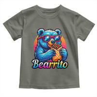 Mexican Food Lover Gift Toddler T Shirt Funny Bearrito - Wonder Print Shop