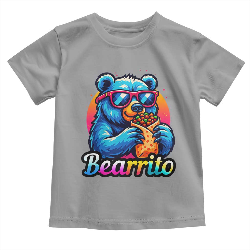 Mexican Food Lover Gift Toddler T Shirt Funny Bearrito - Wonder Print Shop