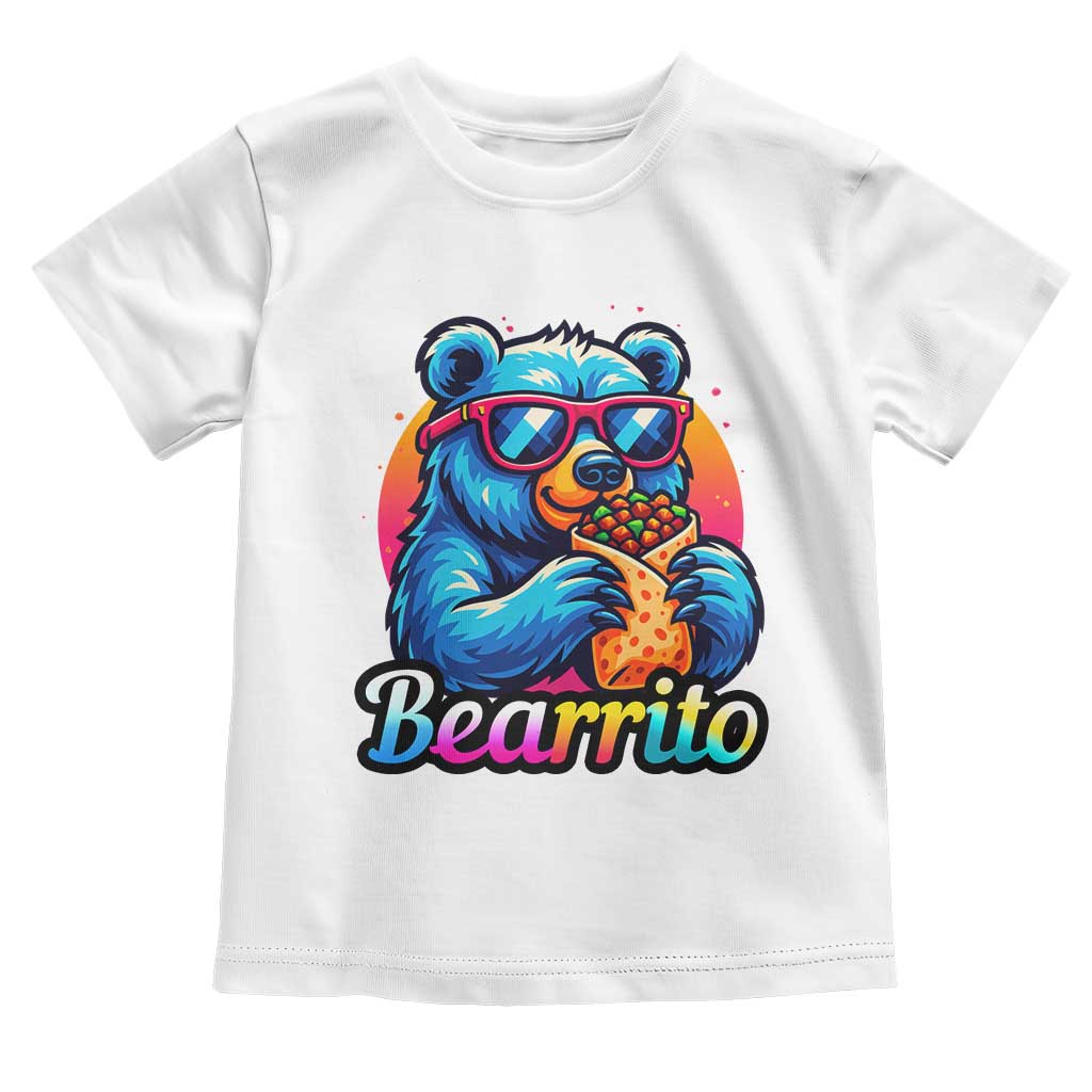 Mexican Food Lover Gift Toddler T Shirt Funny Bearrito - Wonder Print Shop