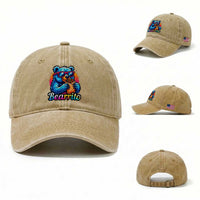 Mexican Food Lover Gift Washed Cotton Baseball Cap Funny Bearrito