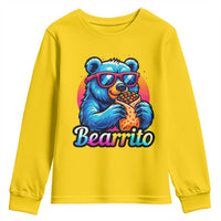 Mexican Food Lover Gift Youth Sweatshirt Funny Bearrito - Wonder Print Shop