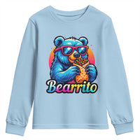 Mexican Food Lover Gift Youth Sweatshirt Funny Bearrito - Wonder Print Shop