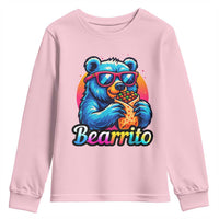 Mexican Food Lover Gift Youth Sweatshirt Funny Bearrito - Wonder Print Shop