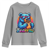 Mexican Food Lover Gift Youth Sweatshirt Funny Bearrito - Wonder Print Shop