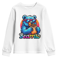 Mexican Food Lover Gift Youth Sweatshirt Funny Bearrito - Wonder Print Shop