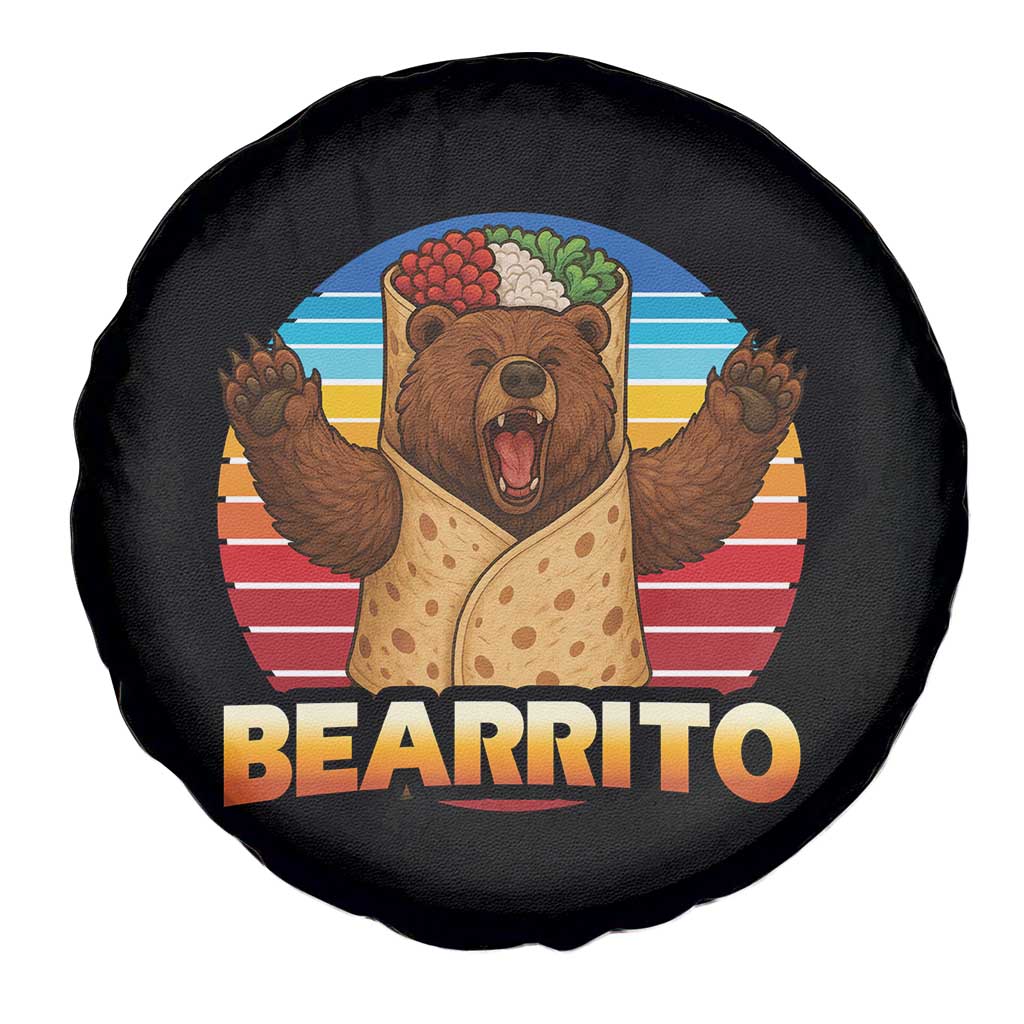 Burrito Lover Gift Spare Tire Cover Funny Bearrito - Wonder Print Shop