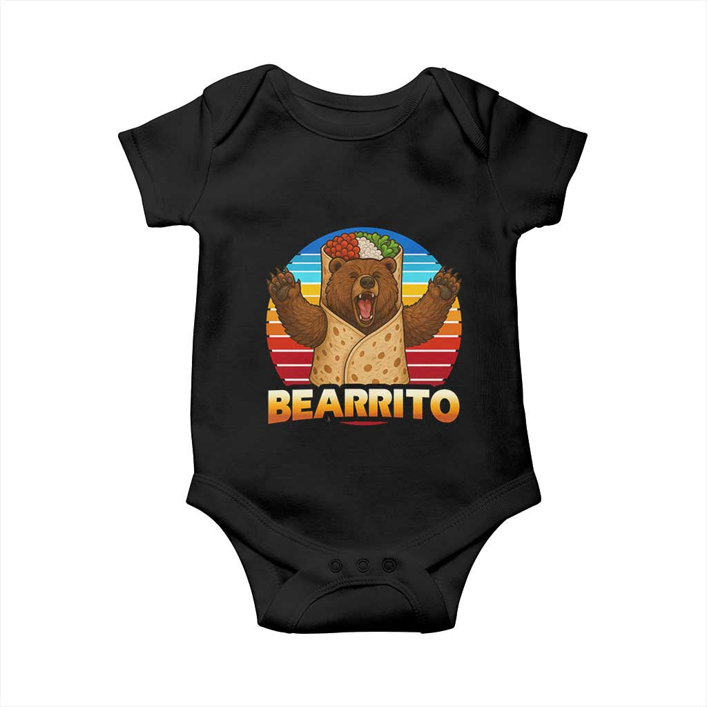 Burrito Lover Gift Baby Onesie Funny Bearrito - Wonder Print Shop